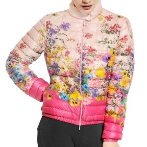 Moncler Alisia Nylon Floral Jacket